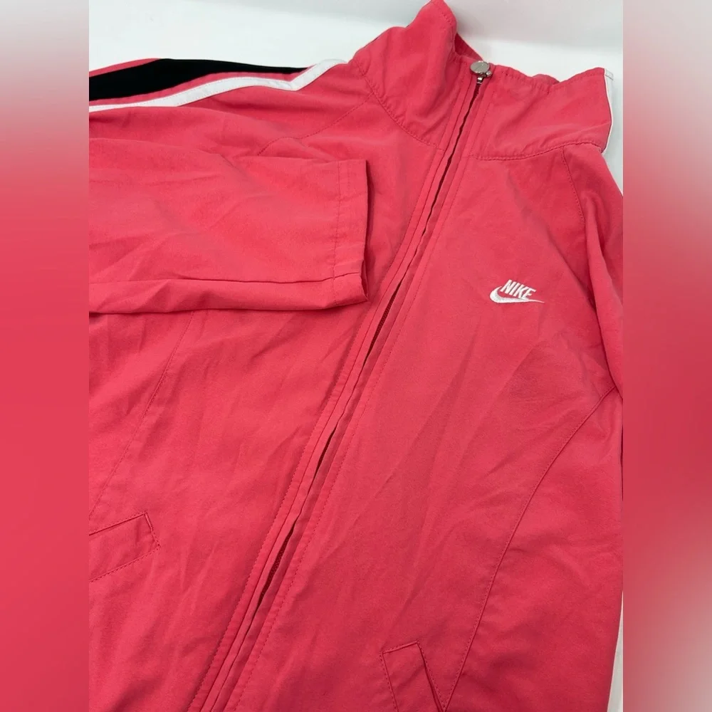 Vintage 90s NIKE Women’s Full Zip Wind Breaker Jacket Pink Sz S L8